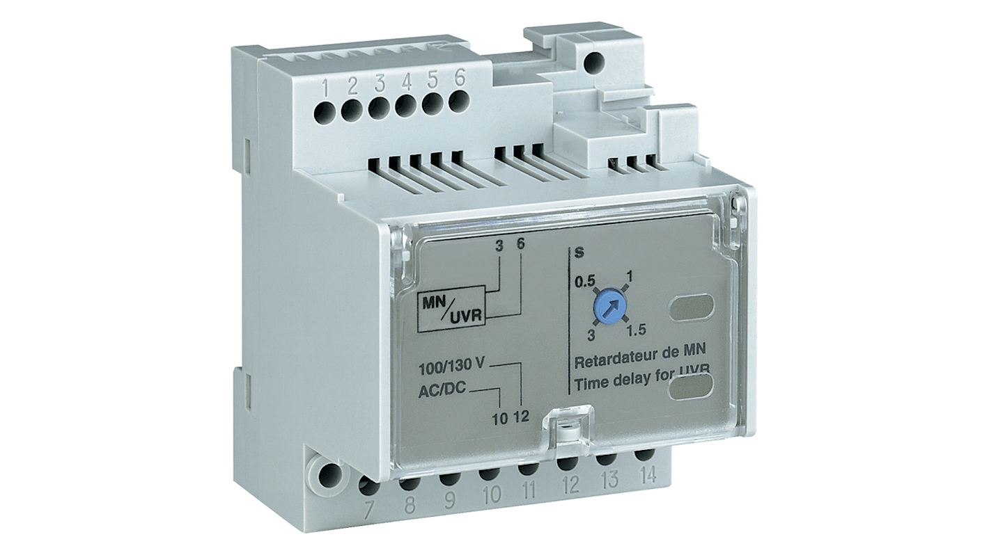 Schneider Electric LV83 Series Timer Relay, 200 → 250V ac, 0.5 → 3s