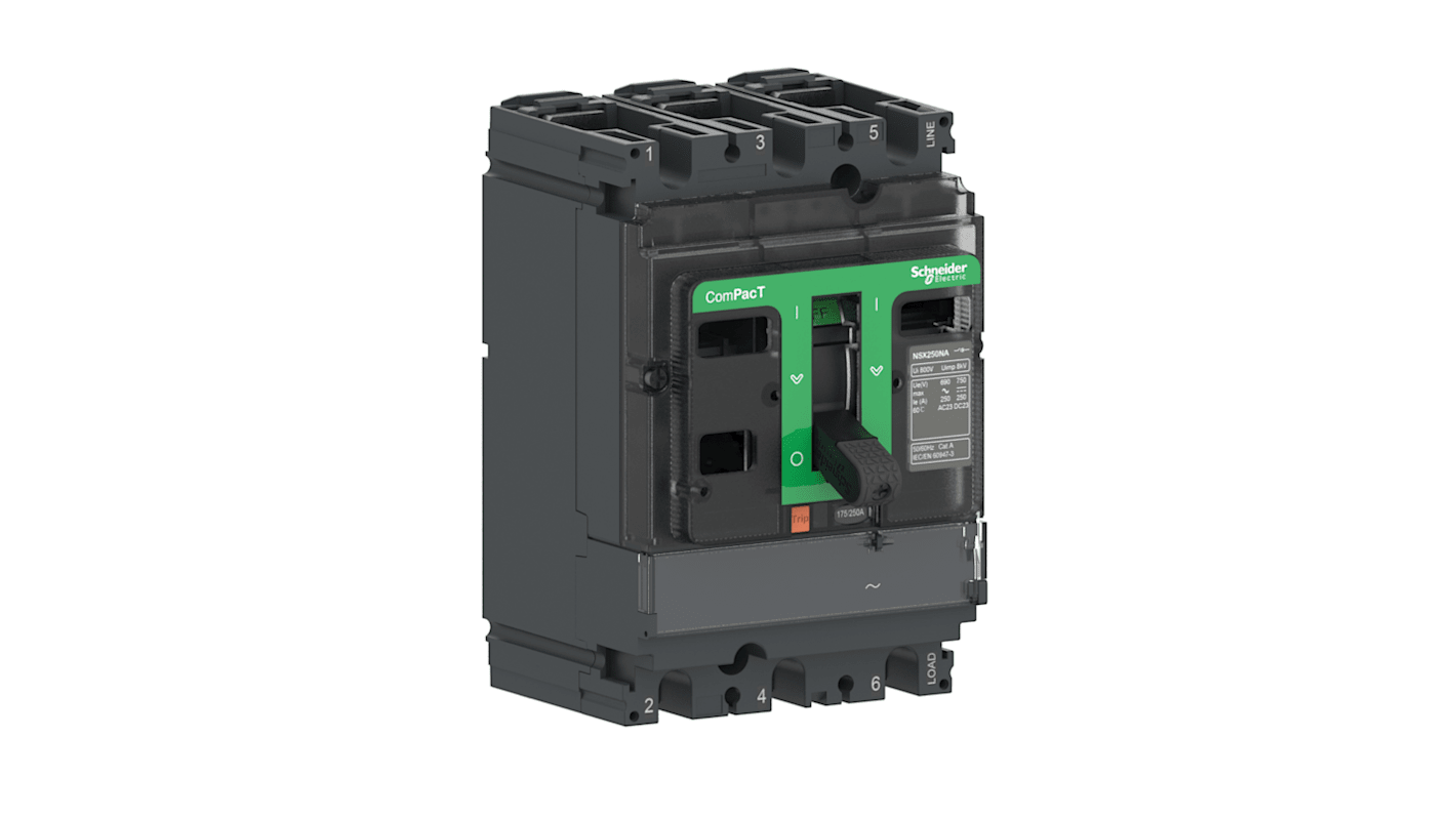 Schneider Electric Switch Disconnector, 2 Pole, 160A Fuse Current