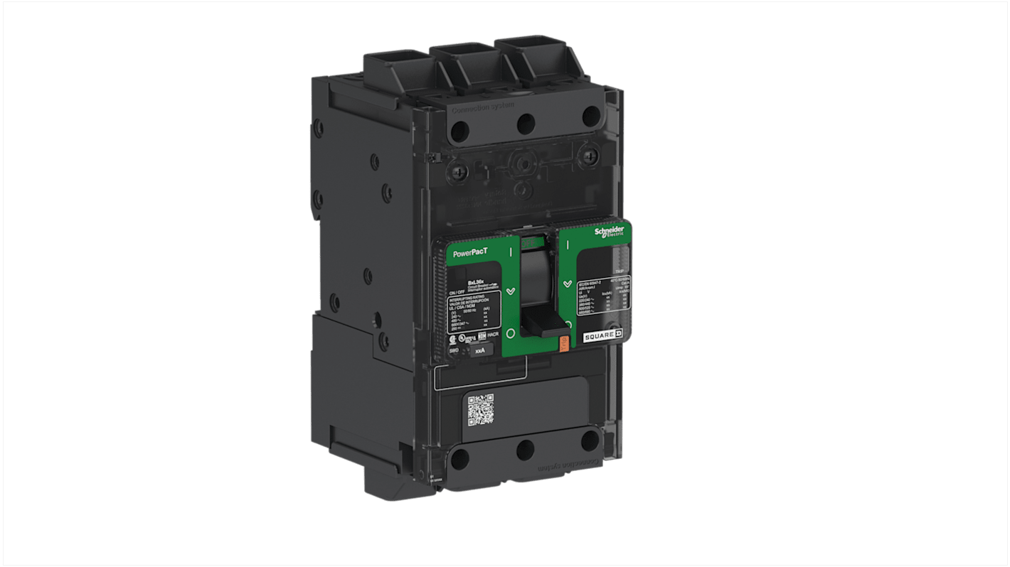 Schneider Electric, PowerPact B Circuit breaker 3P 25A, Breaking Capacity 18 KA, Clip-On