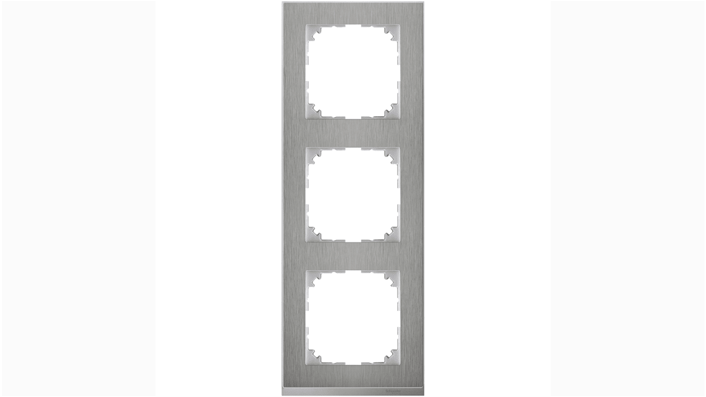 Schneider Electric MTN40 Series M-pure Decor Triple Steel Frame