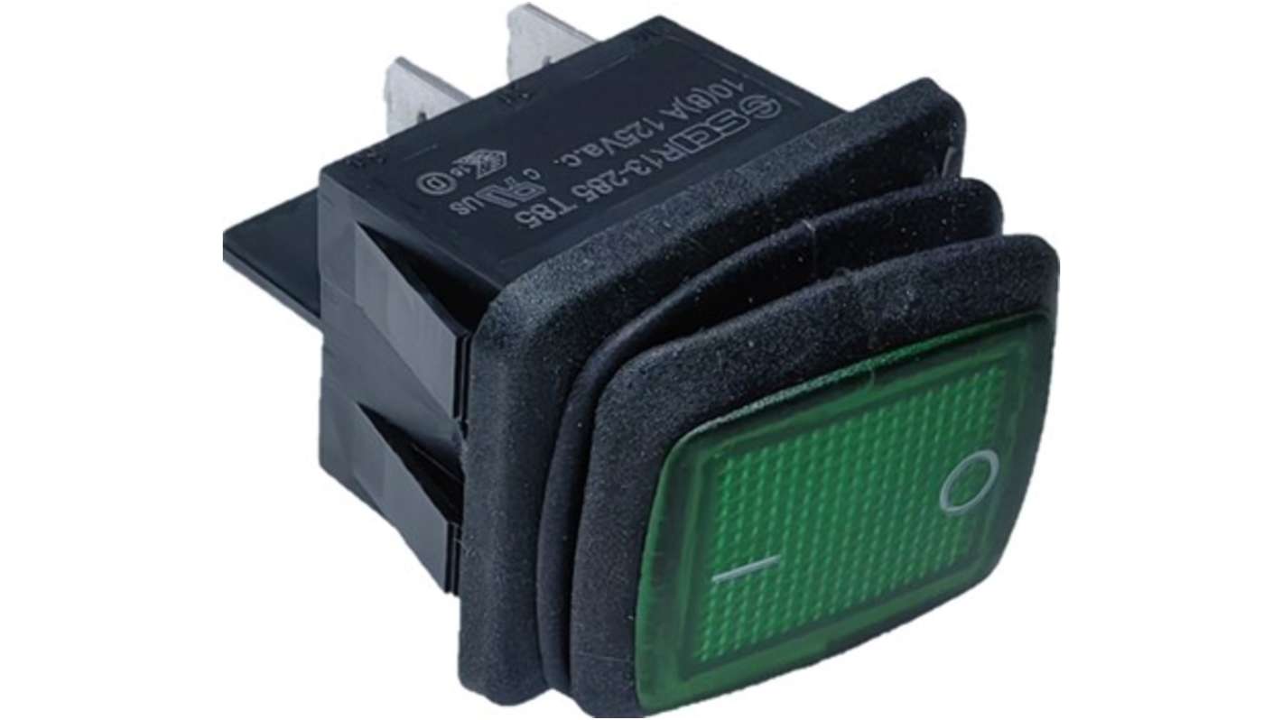 RS PRO DPST, On-Off Rocker Switch Panel Mount