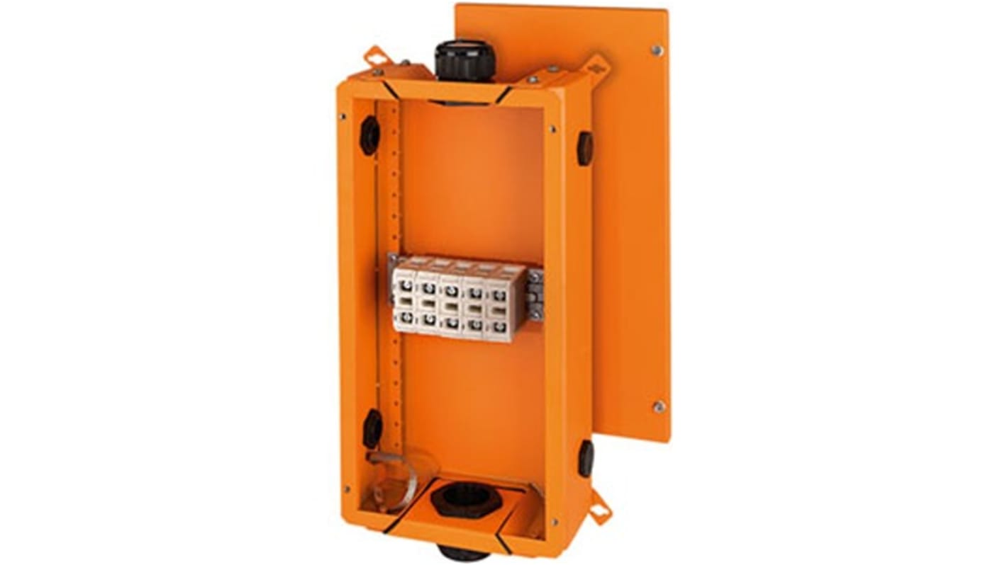 HENSEL Fk Series Orange Stainless Steel Junction Box, IP65, 515 x 276 x 138mm