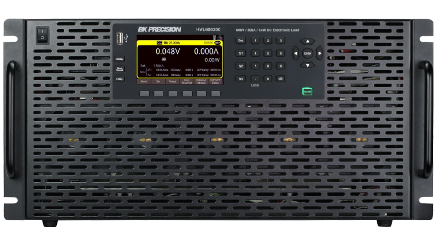 BK Precision HVL Series Electronic DC Load, 6 kW, 600 V, 300 A