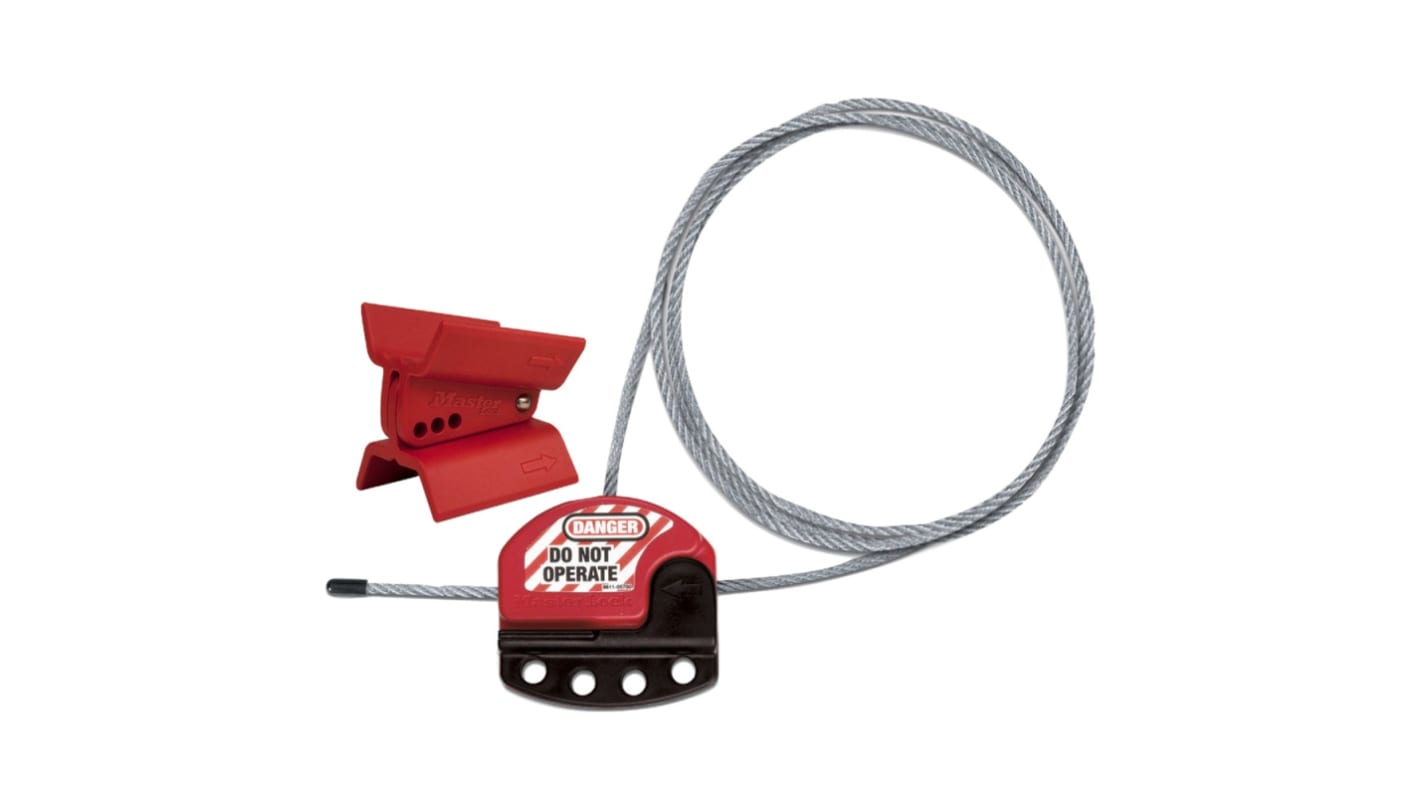 Master Lock Zenex-Thermoplast Halter Typ Schmetterlingsventilverriegelung, Rot