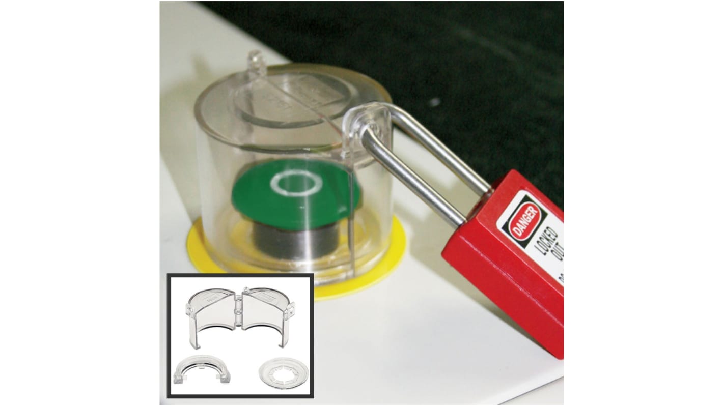 Master Lock Push Button and Rotary Switch Cover, For Use With Push Button and Rotary Switches