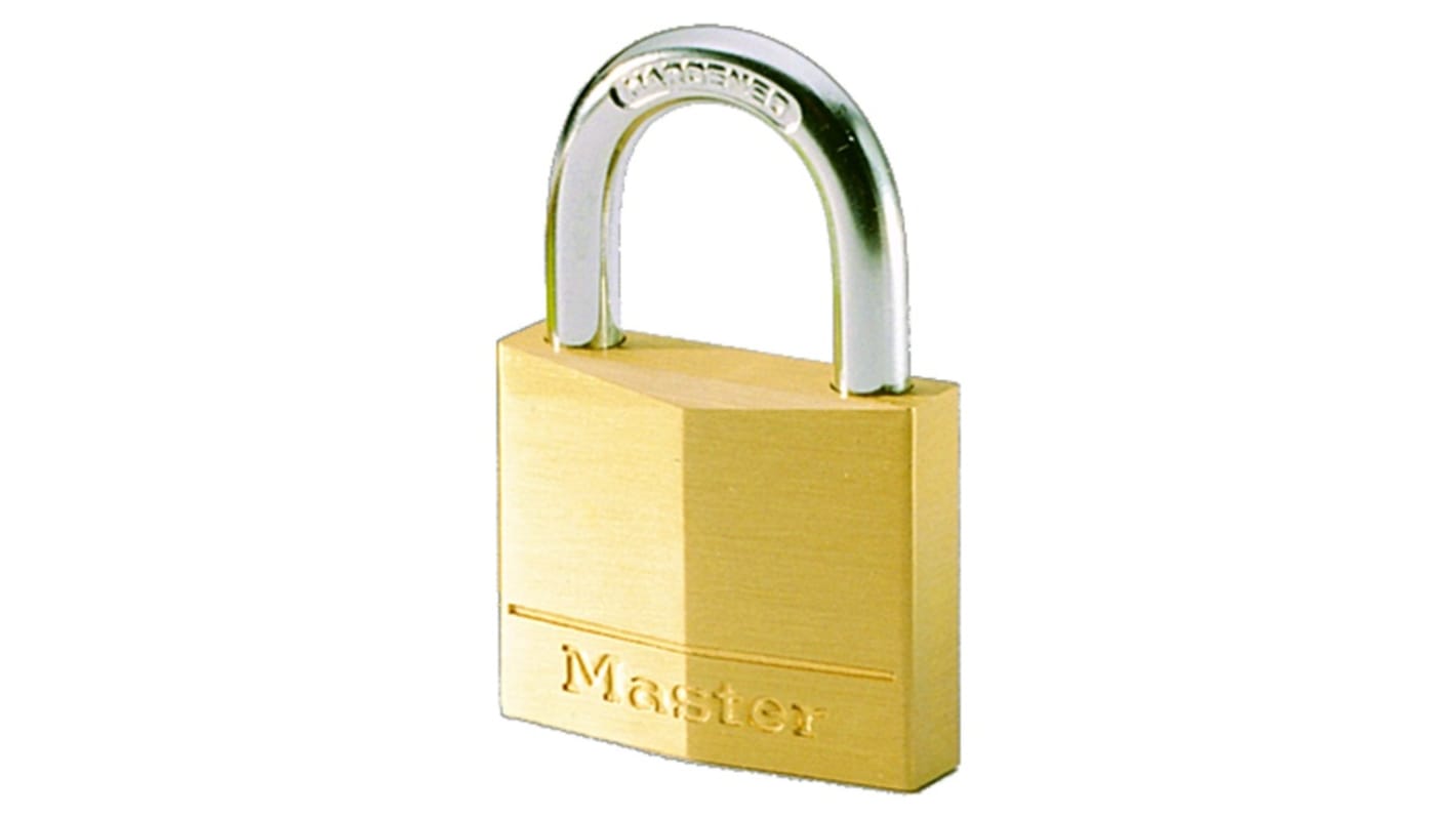 Lucchetto Master Lock per uso Interno, in Ottone, anello da 5mm, L. 16mm