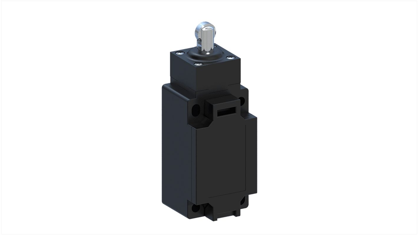 RS PRO Roller Plunger Limit Switch, 1NO/1NC, IP65, Thermoplastic Housing, 400V ac Max, 10A Max