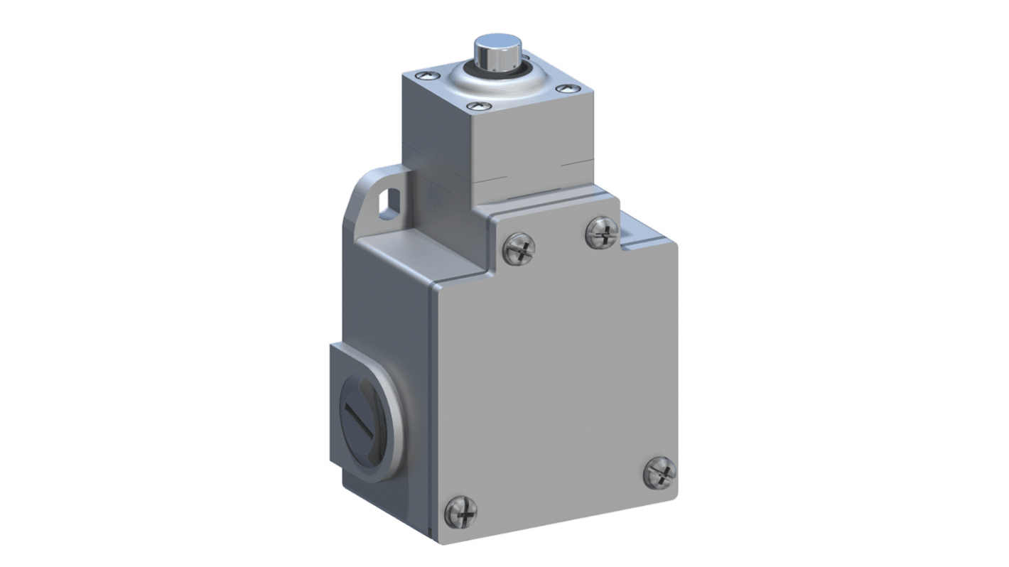 RS PRO Plunger Limit Switch, 1NO/1NC, IP66, Aluminium Housing, 400V ac Max, 10A Max