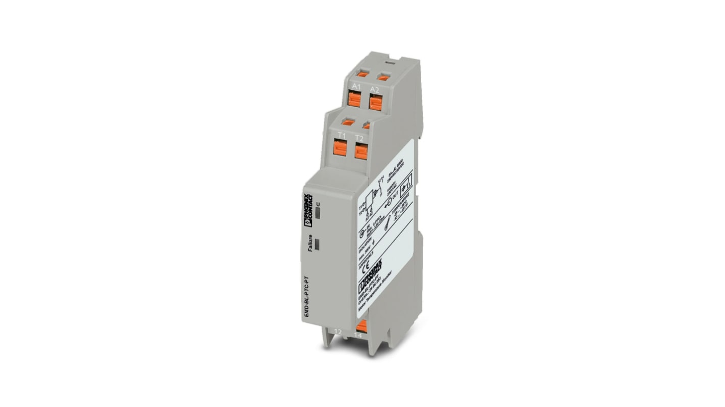Phoenix Contact Temperature Monitoring Relay, DIN Rail