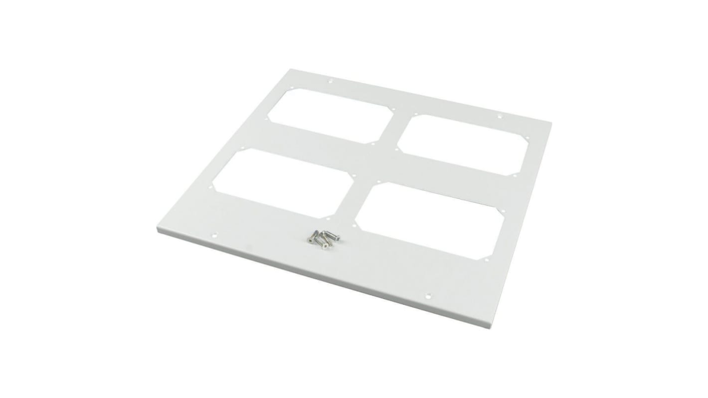Eaton Grey Cover Plate Steel Faceplates & Mounting Plates