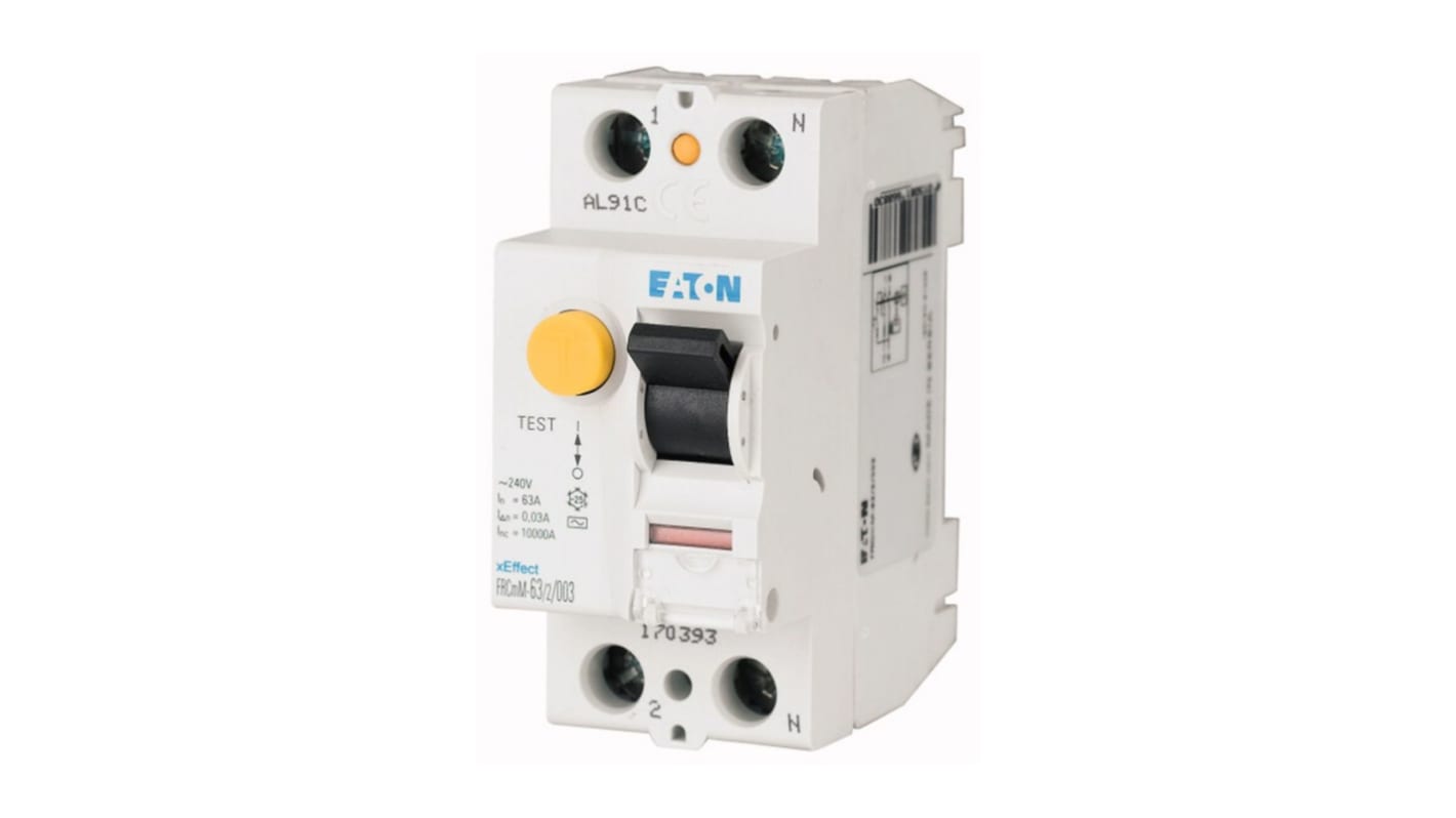 RCCB Eaton xE?ect - FRCmM-NA, 2P, 25A, sensibilità 30mA