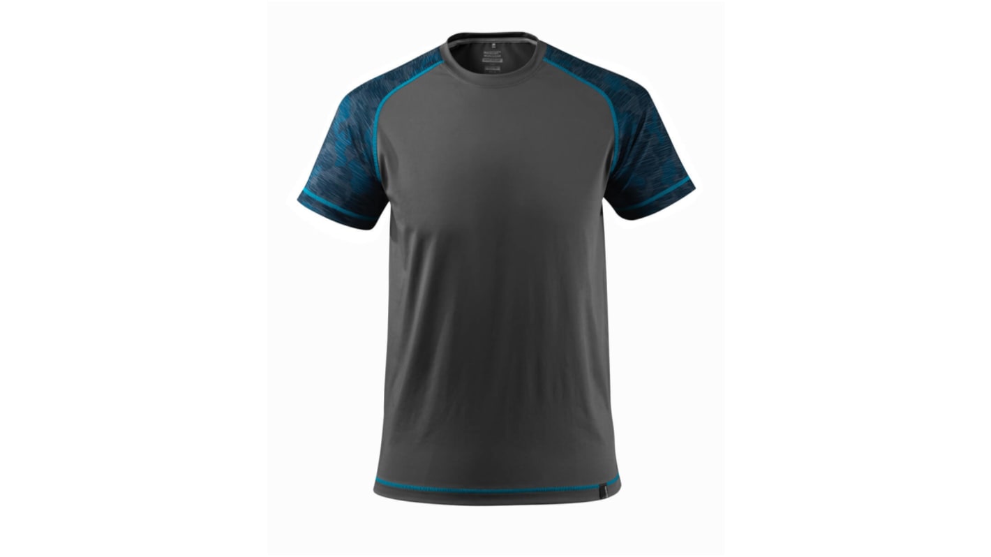 Mascot Workwear Anthracite 8% Elastane, 92% Polyester Short Sleeve T-Shirt, UK- XS, EUR- XS