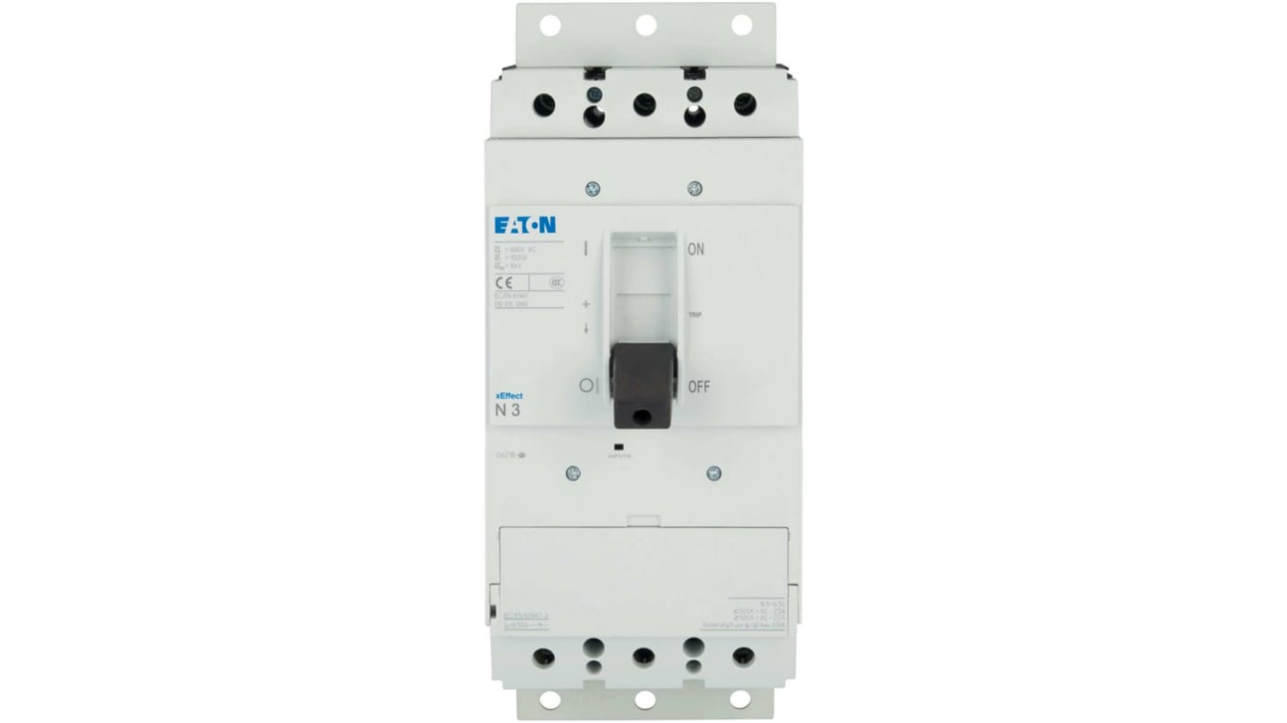 Eaton Switch Disconnector, Three-pole Pole, 630A Max Current
