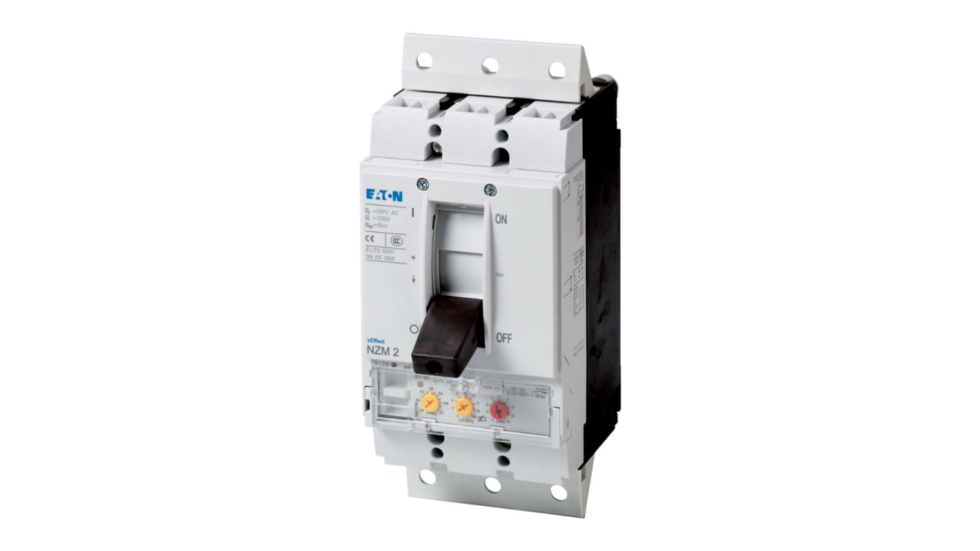 Eaton NZM Electronic Circuit Breaker 140A NZM, 3 channels , Fixed