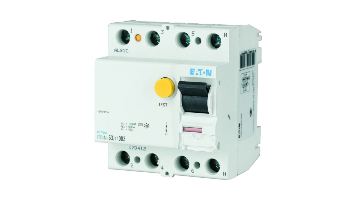 RCCB Eaton xE?ect - FRCmM-NA, 4P, 25A, sensibilità 30mA, Tipo A