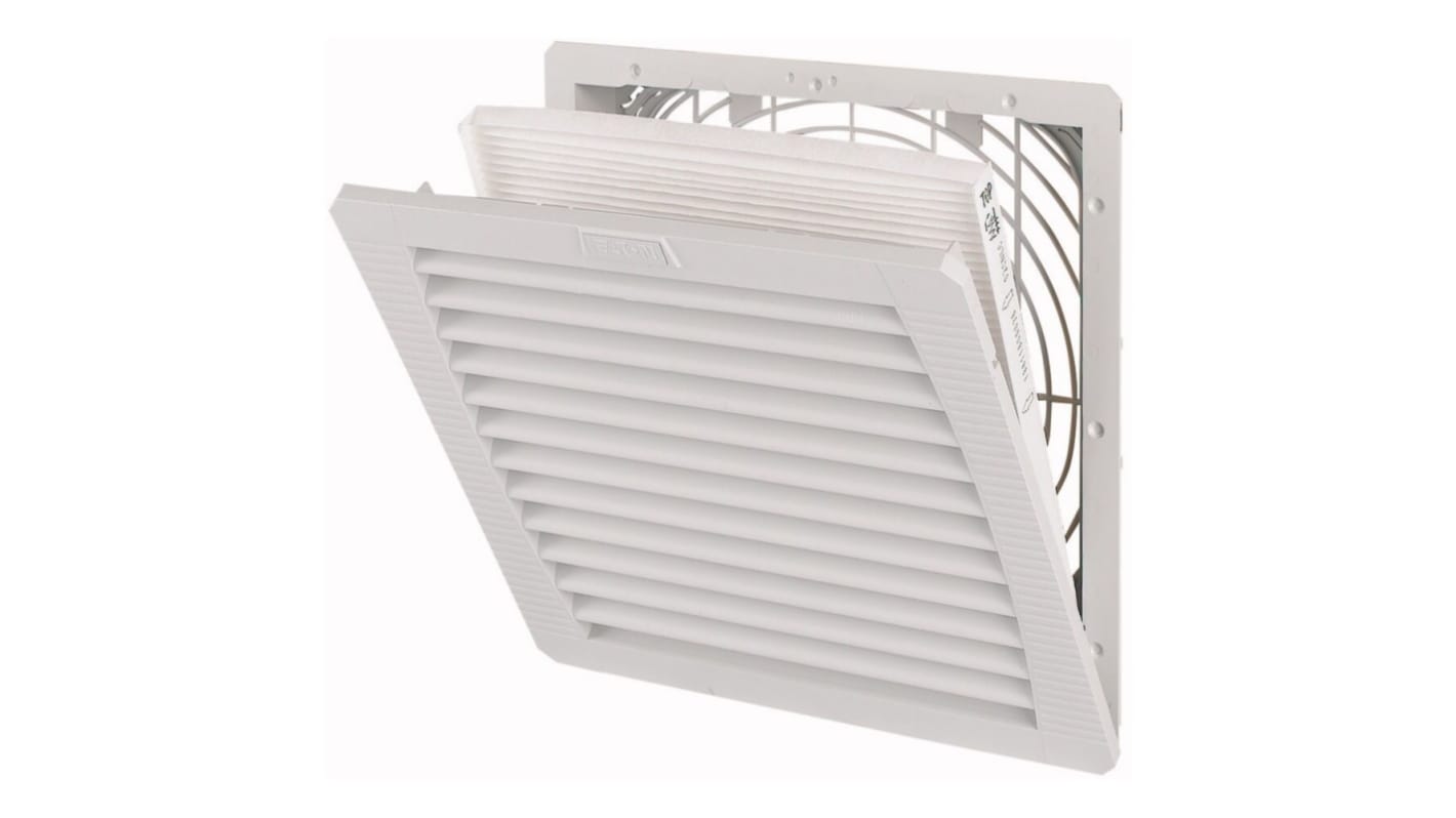 Eaton xEffect E-FAN Series Fan Filter for 223 x 223mm Fans, Plastic Filter, Plastic Frame, 252 x 252 x 38mm