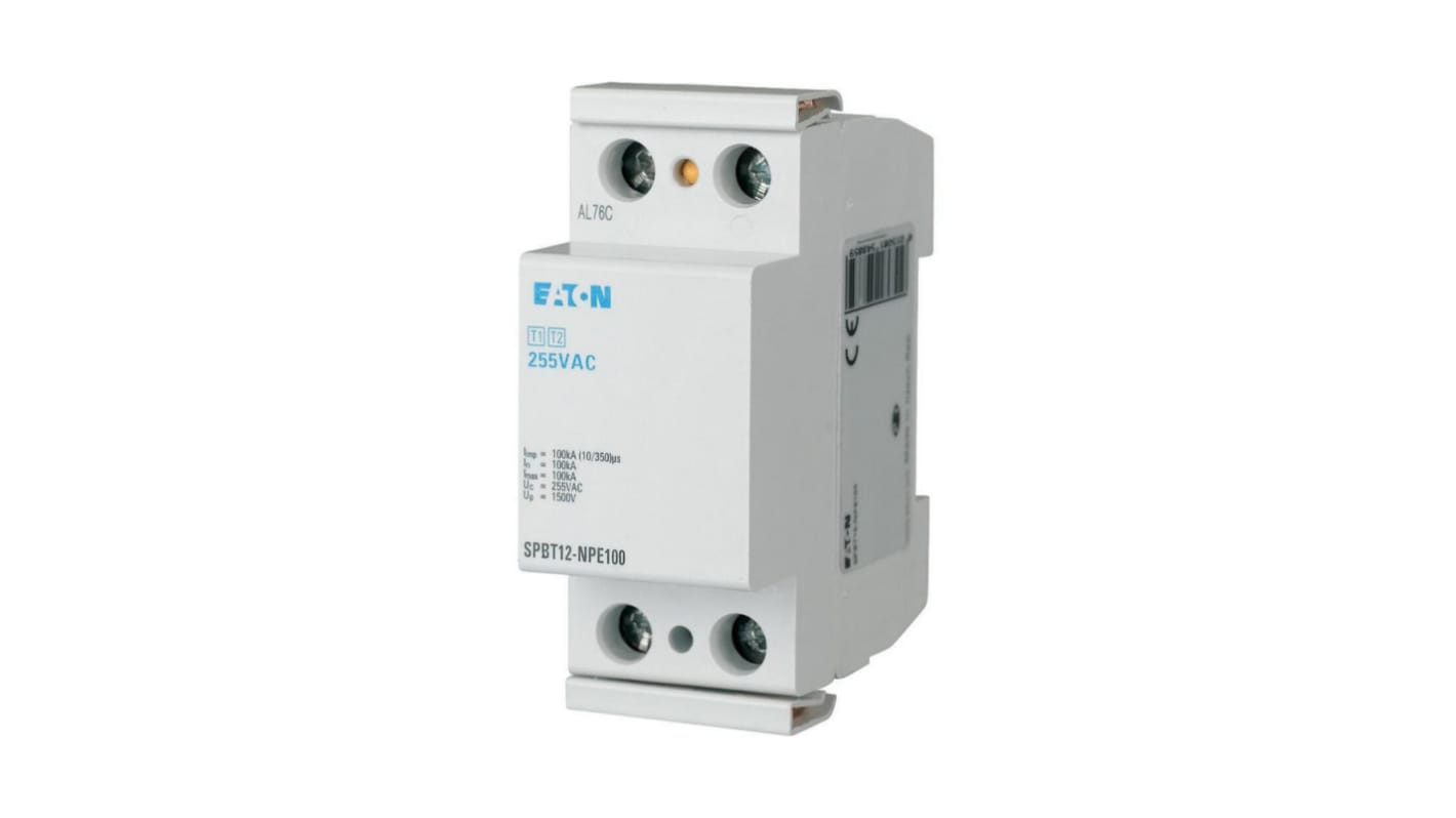Eaton Surge Arrester, 100kA, 1.5kV, DIN Rail Mount