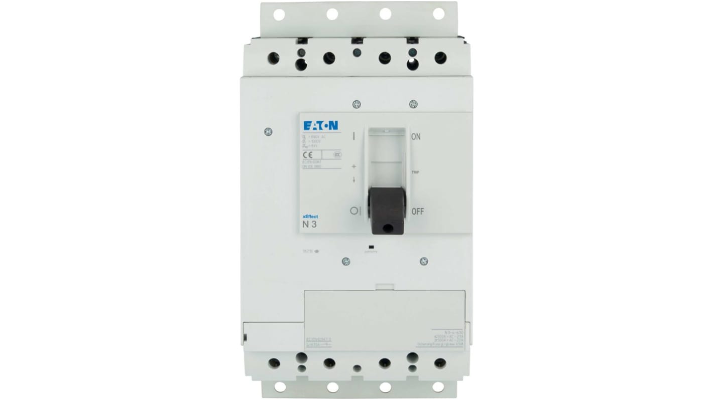 Eaton Switch Disconnector, 4 Pole, 630A Max Current