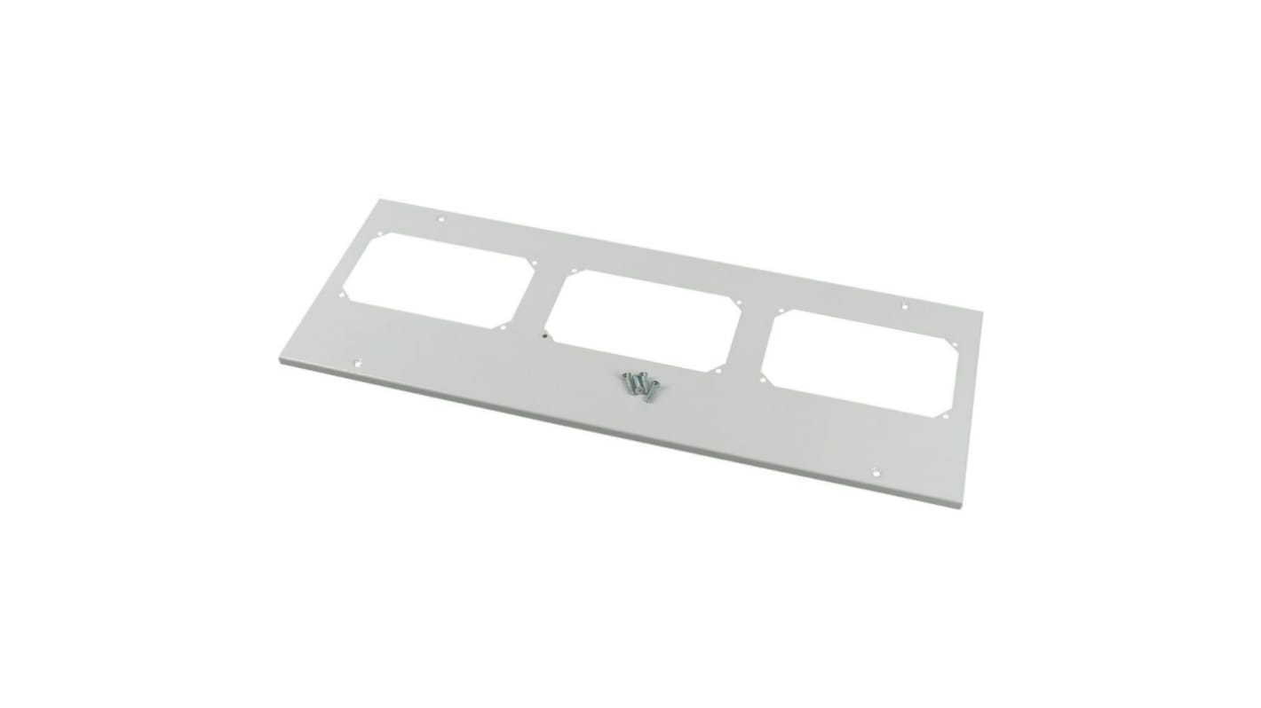 Eaton Grey Cover Plate Steel Faceplates & Mounting Plates