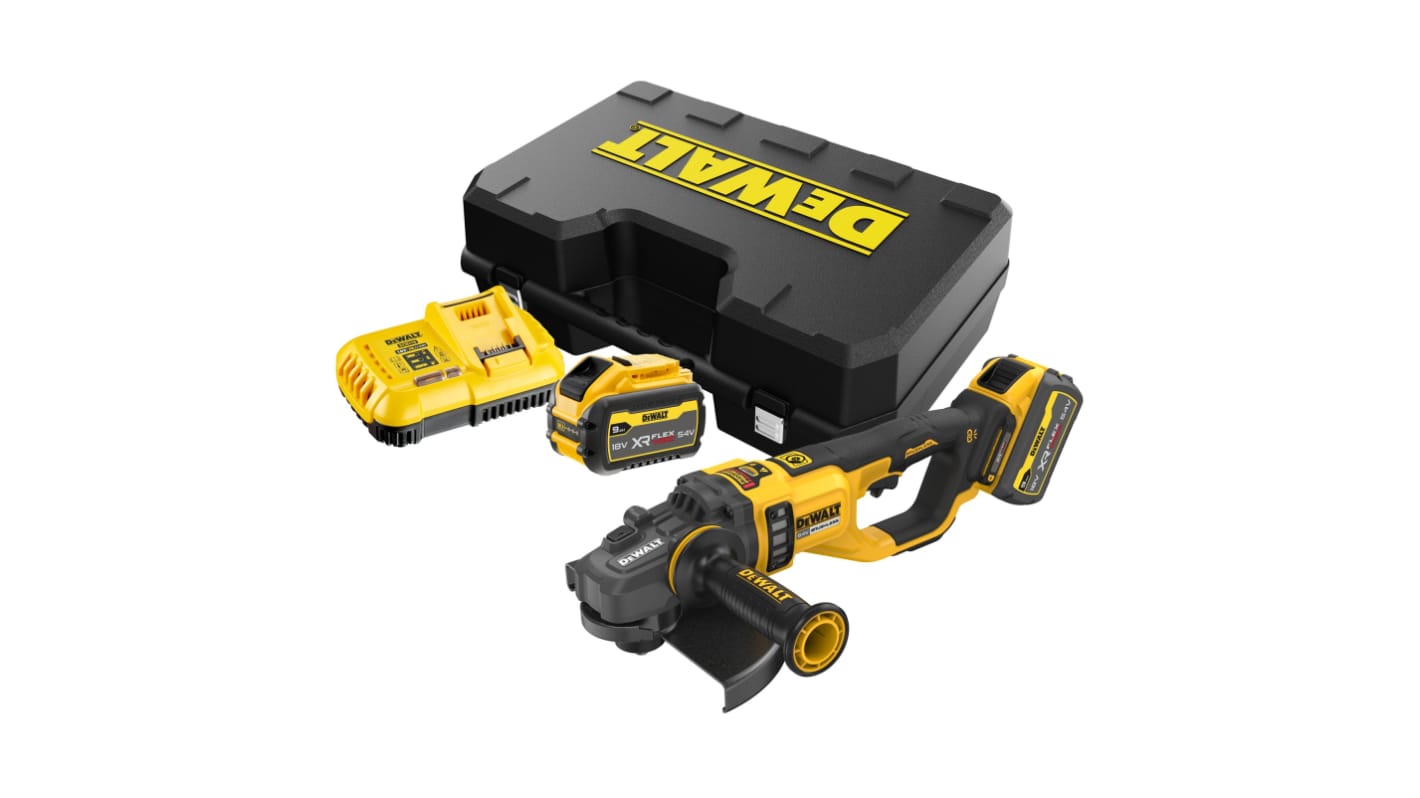 DeWALT DCG460X2-QW 230mm Cordless Angle Grinder, Euro Plug