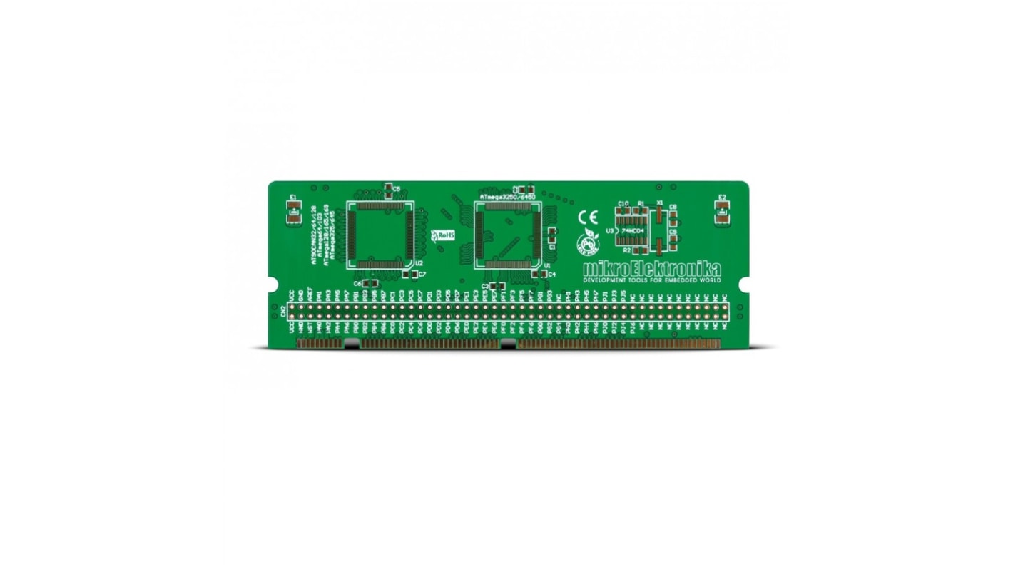 Brand-Rex マイクロコントローラ開発ツール, MCUカード, Empty 100-Pin BIGAVR6 MCU Card, マイクロコントローラ, MIKROE-460