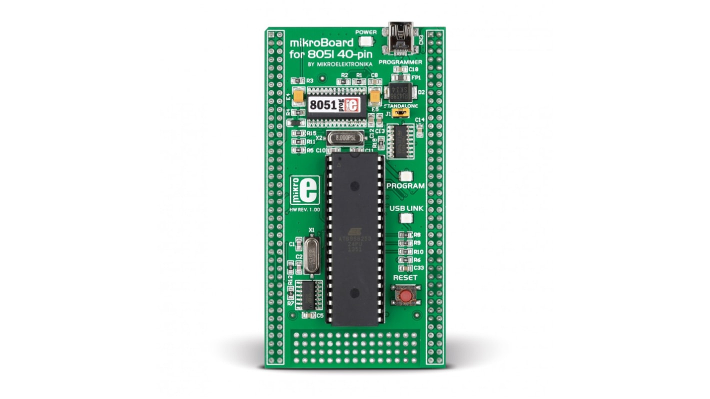 Brand-Rex 单片机开发板, 8051内核, MikroBoard For 8051 40-Pin With AT89S8253