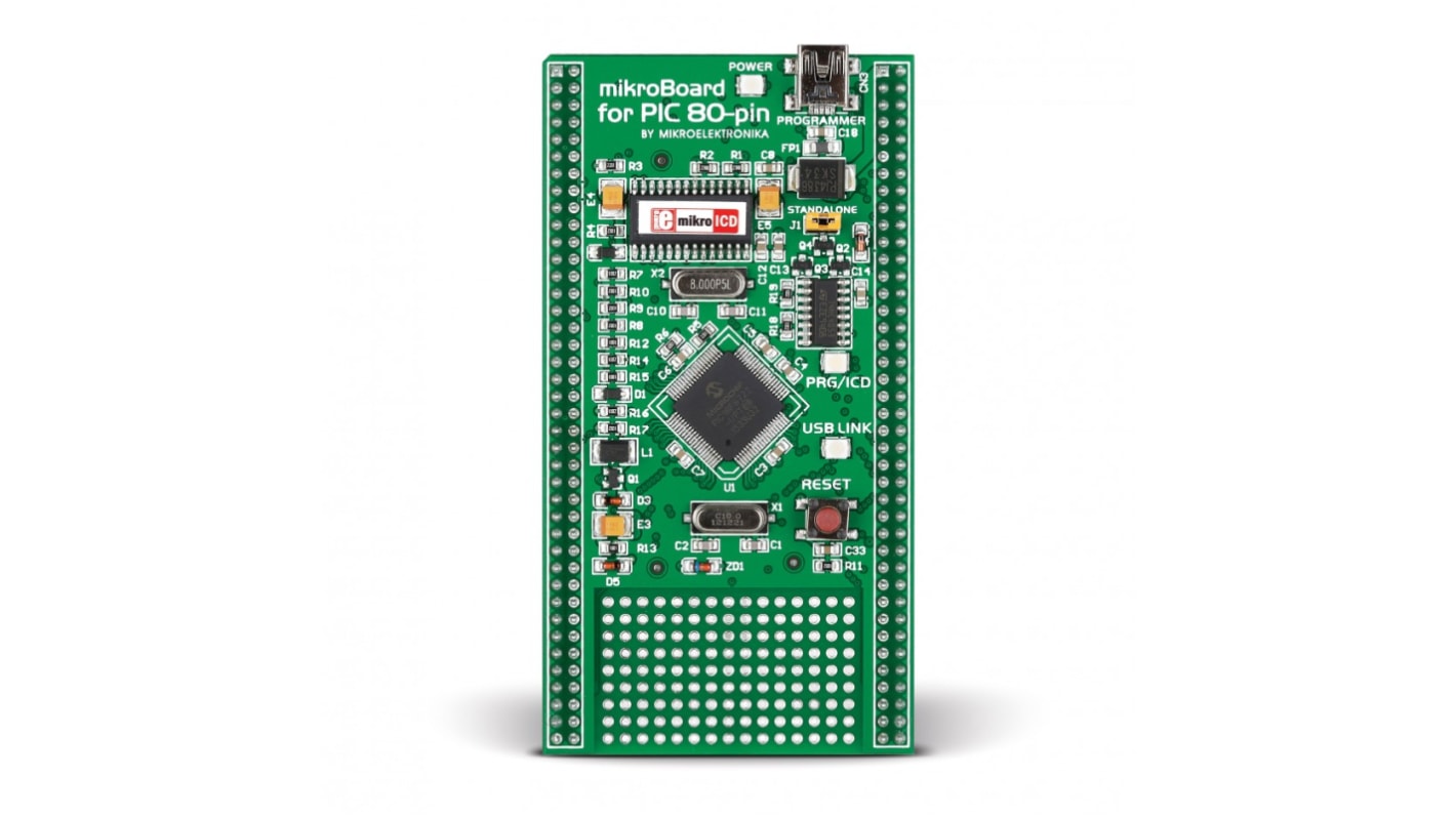 Brand-Rex mikroBoard For PIC 80-pin with PIC18F8520 Microcontroller Board