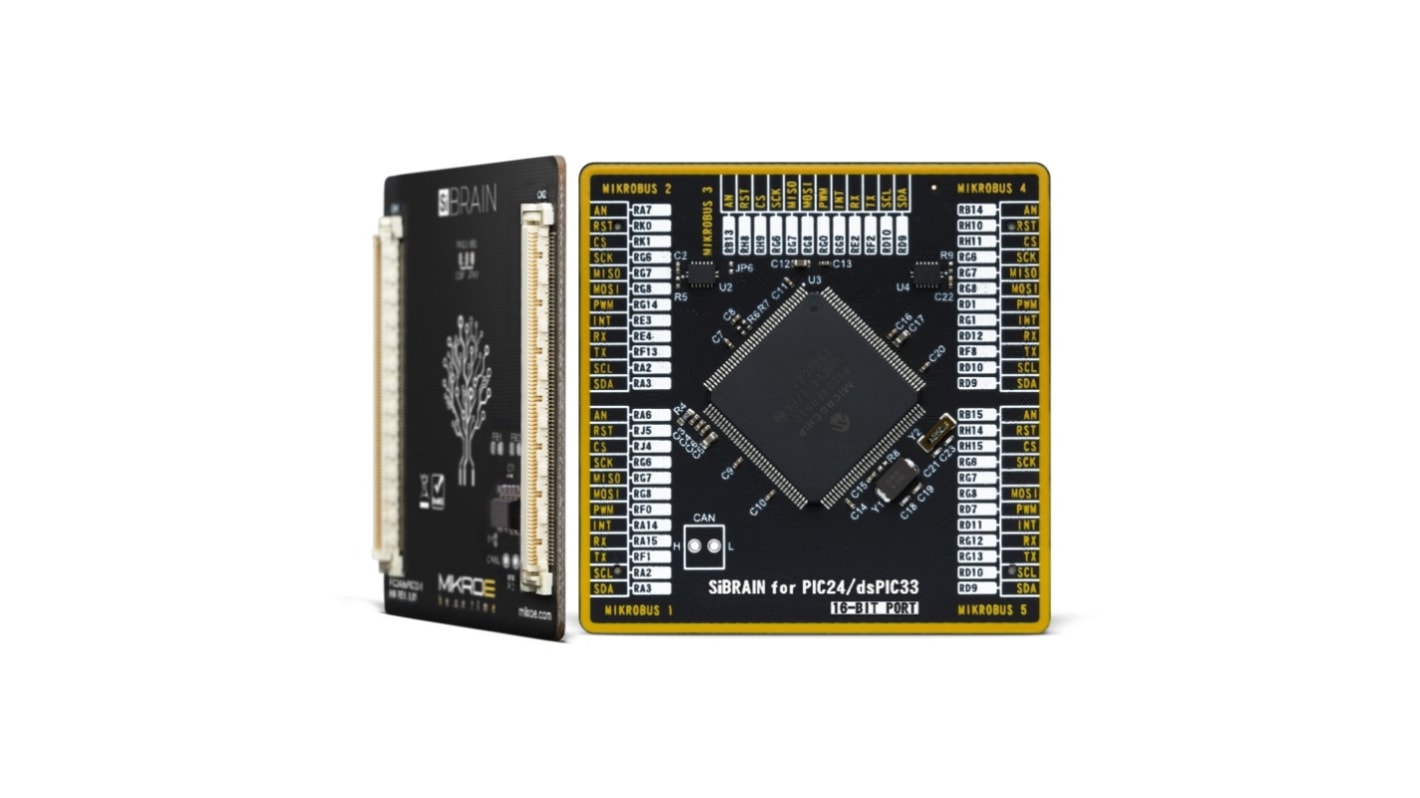 Brand-Rex SiBRAIN For PIC24EP512GU814 Microcontroller Development Board