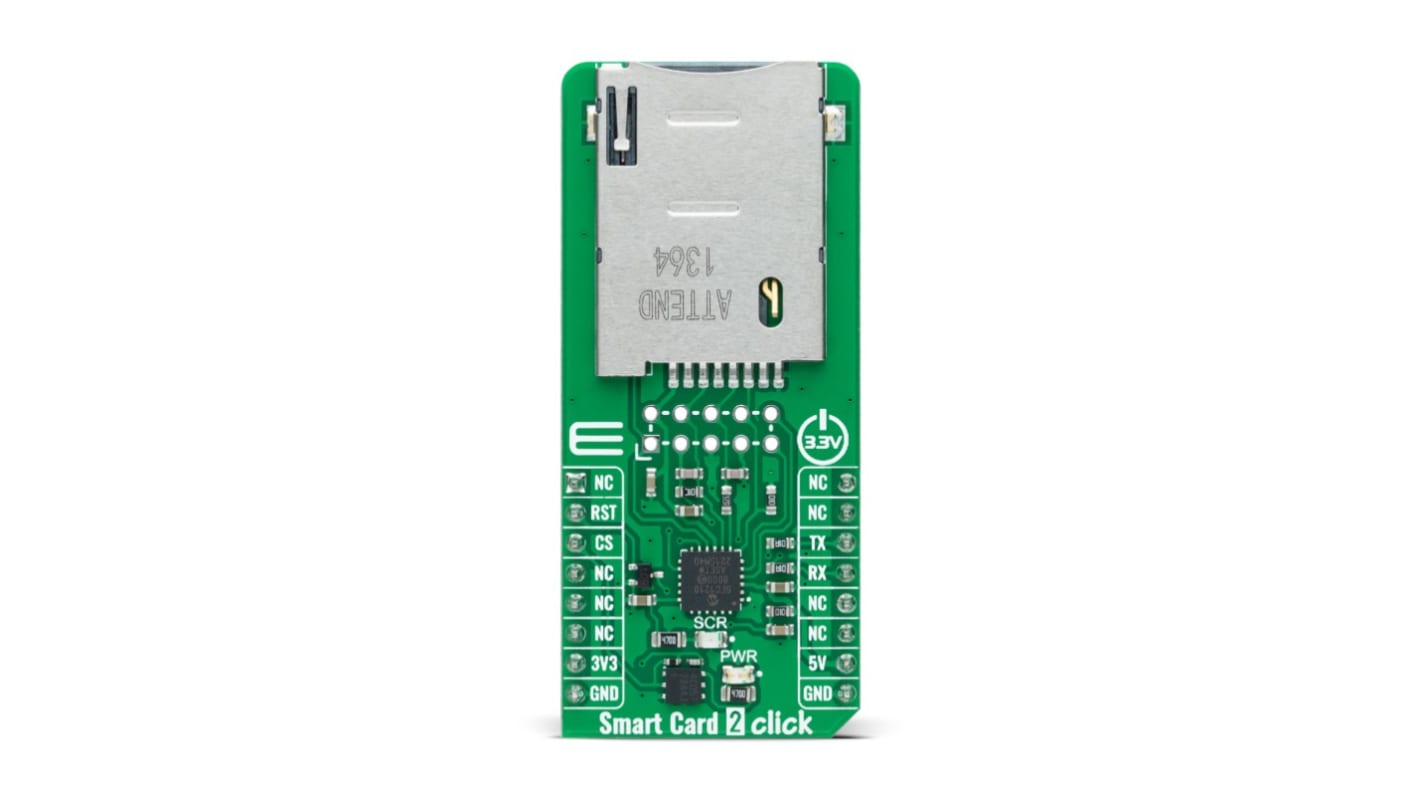 Brand-Rex Smart Card 2 Click UART Entwicklungstool Microcontroller 8051