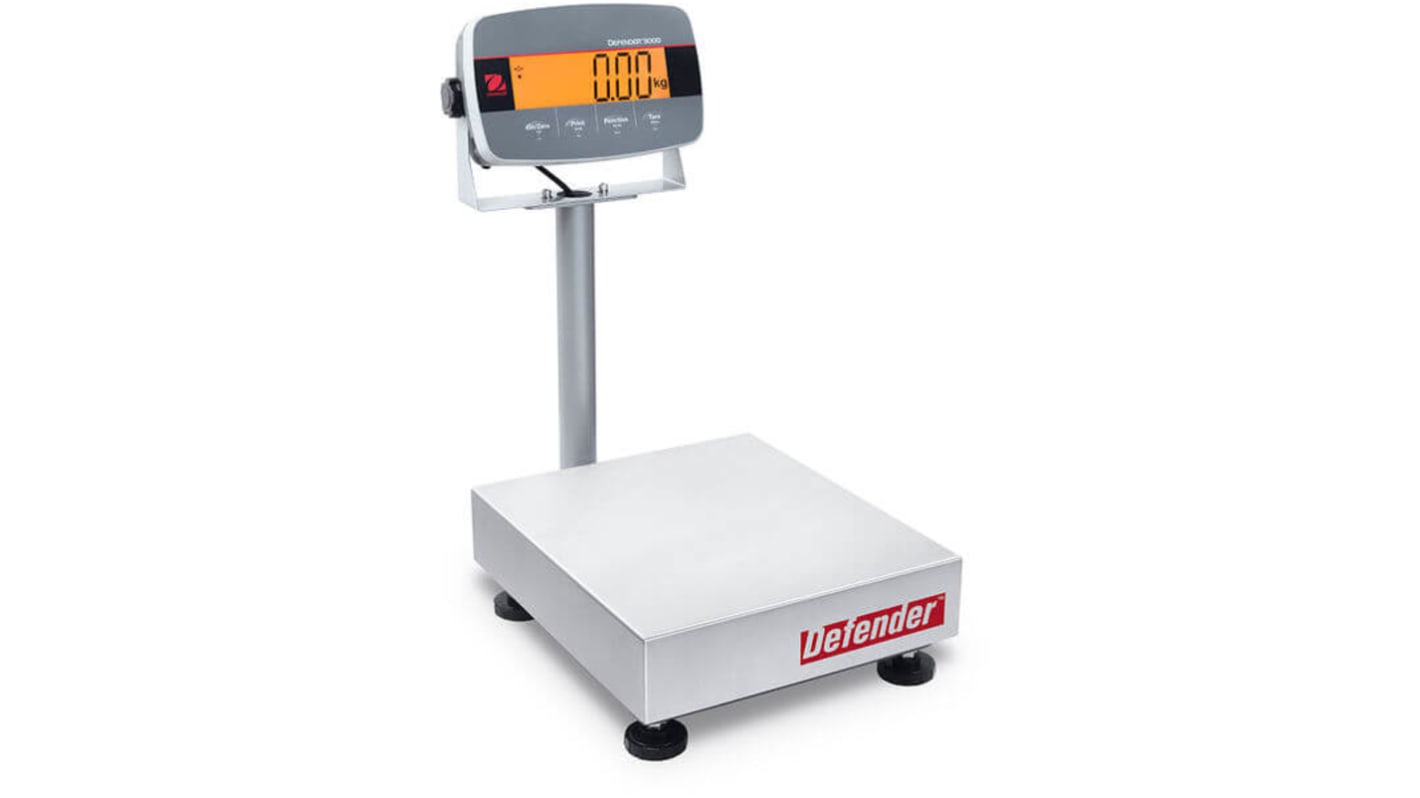 Balanza de banco Ohaus i-D33P30B1R1 de 30kg, resolución 1:15000, conteo de piezas