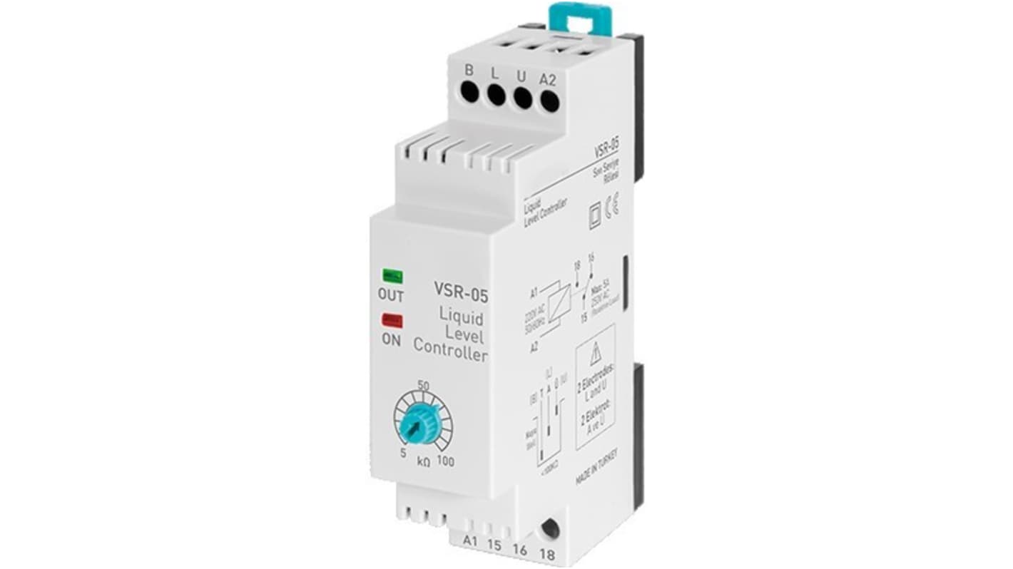 RS PRO Level Controller - DIN Rail, 24 V ac/dc Relay