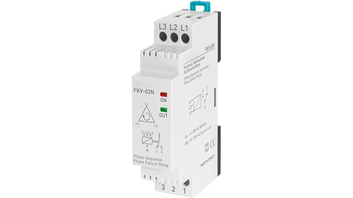 RS PRO モニタリングリレー, DINレール, 380V ac