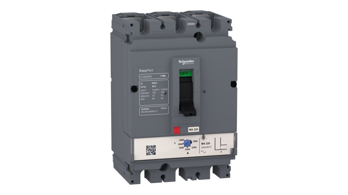 Schneider Electric EasyPact Electronic Circuit Breaker 25A, Fixed