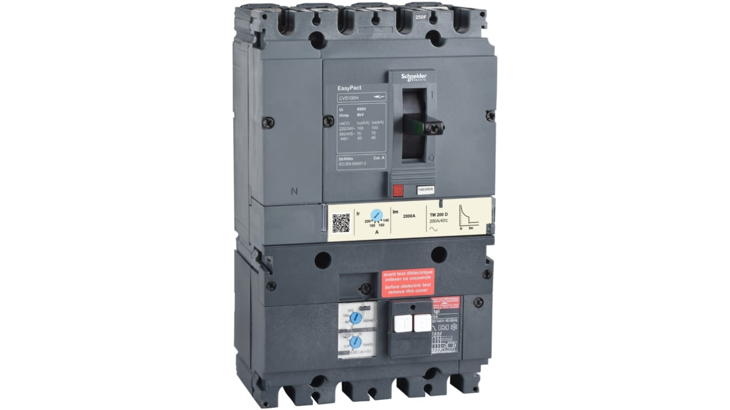 Schneider Electric EasyPact Electronic Circuit Breaker 63A, Fixed
