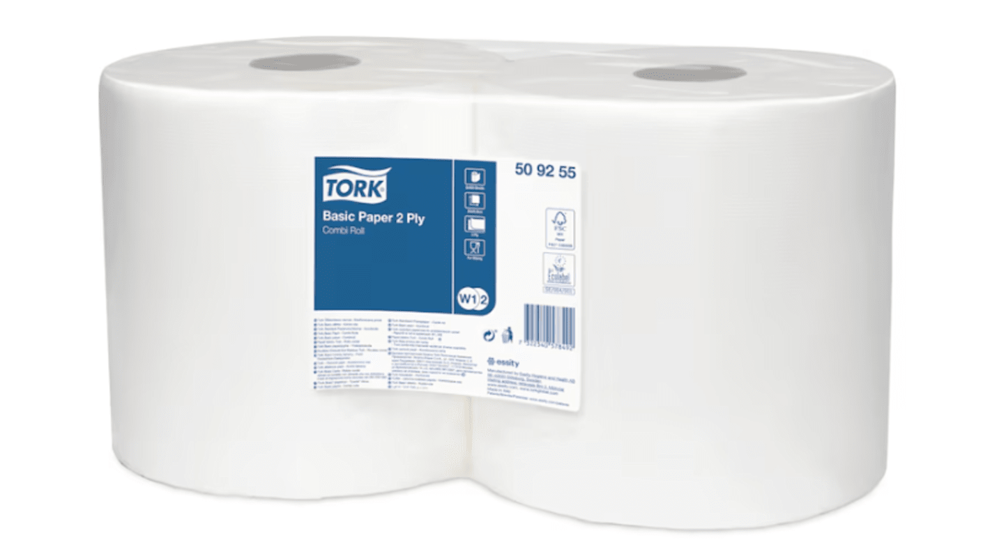 Asciugamani di carta Tork, in Rotolo, 2 strati da 249 x 213mm