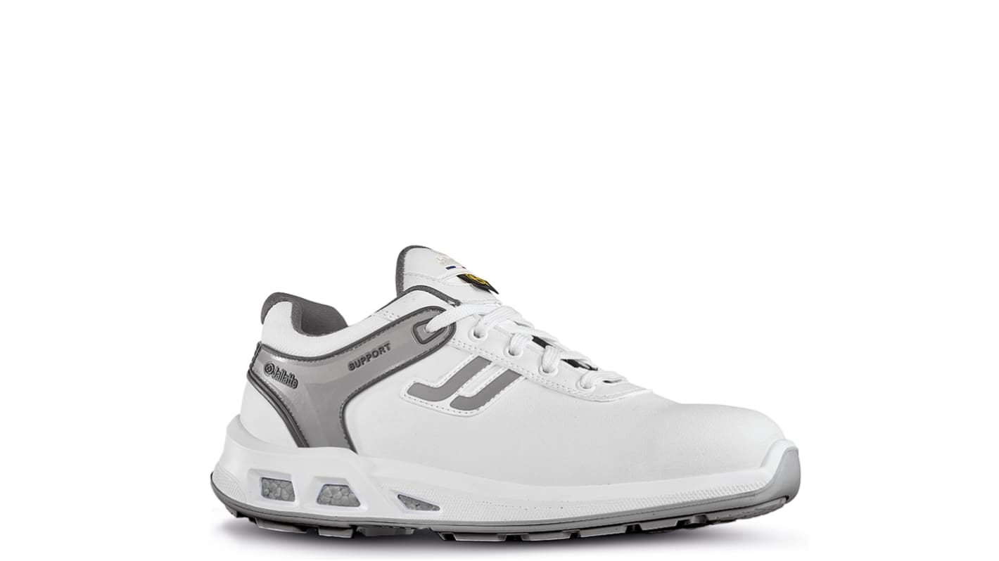Jallatte JYJY251 Unisex Grey, White Non Metallic Toe Capped Safety Shoes, UK 7, EU 41