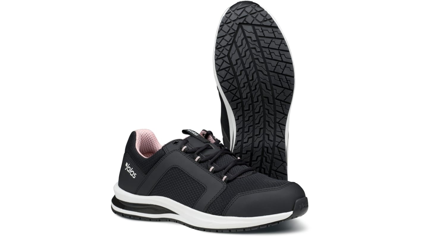 Jalas 5628 Unisex Black, Pink, White Steel Toe Capped Safety Shoes, UK 2, EU 35