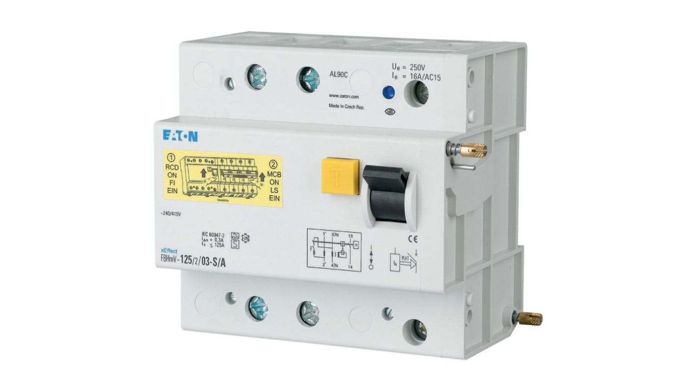 Eaton xEffect - FBHmV RCCB, 125A, 2 Pole, 240/415V ac
