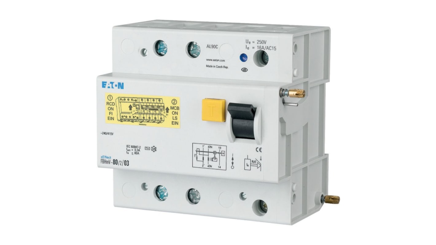Eaton xEffect - FBHmV RCCB, 125A, 2 Pole, 500mA, Type A, 240/415V ac