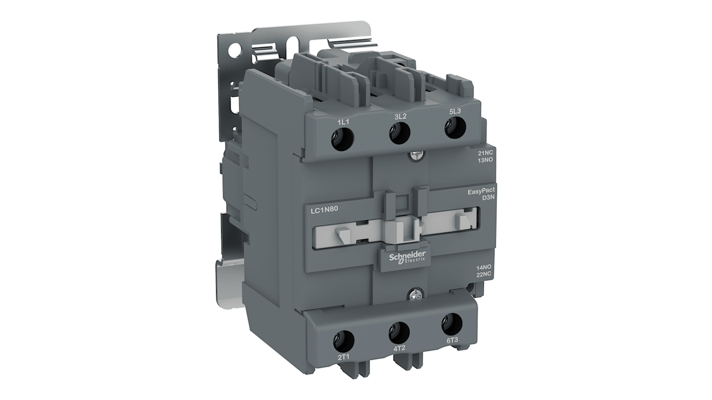 Schneider Electric 接触器, 25 kW, 线圈380 V 交流, 触点95 A, 690 V 交流, 3PP, 3 常开, LC1N系列