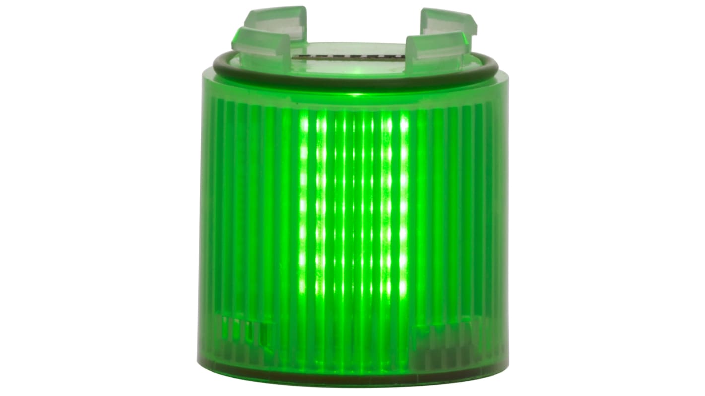 RS PRO Green Steady Effect LED Beacon, 24 V ac/dc, IP65