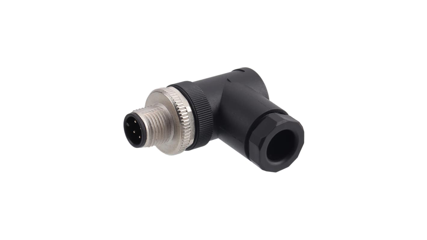 RS PRO Industrial Circular Connectors, 4 Contacts, Cable, M12 Connector, Plug, Male, IP67