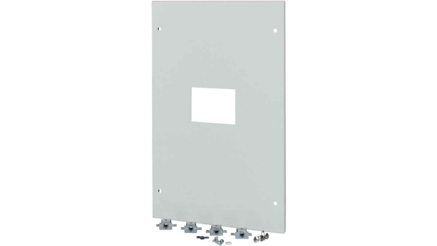 Eaton Grey 1 Gang Front Plate Steel Faceplate