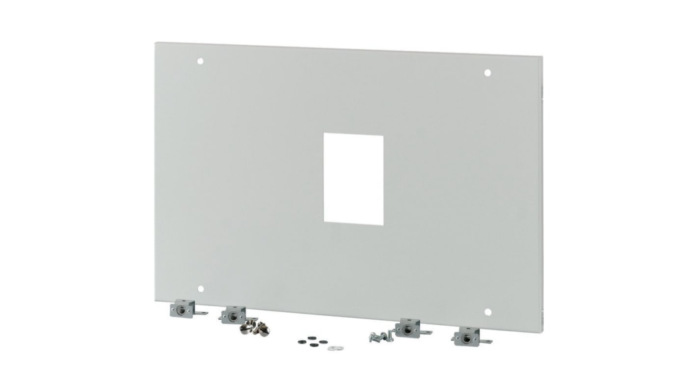 Eaton Grey 1 Gang Front Plate Steel Faceplate