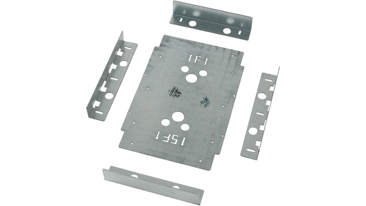 Eaton Dark Grey 2 Gang Reinforcement Plate Faceplate & Mounting Plate