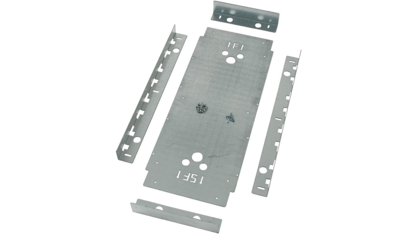 Eaton Dark Grey 4 Gang Reinforcement Plate Faceplate & Mounting Plate