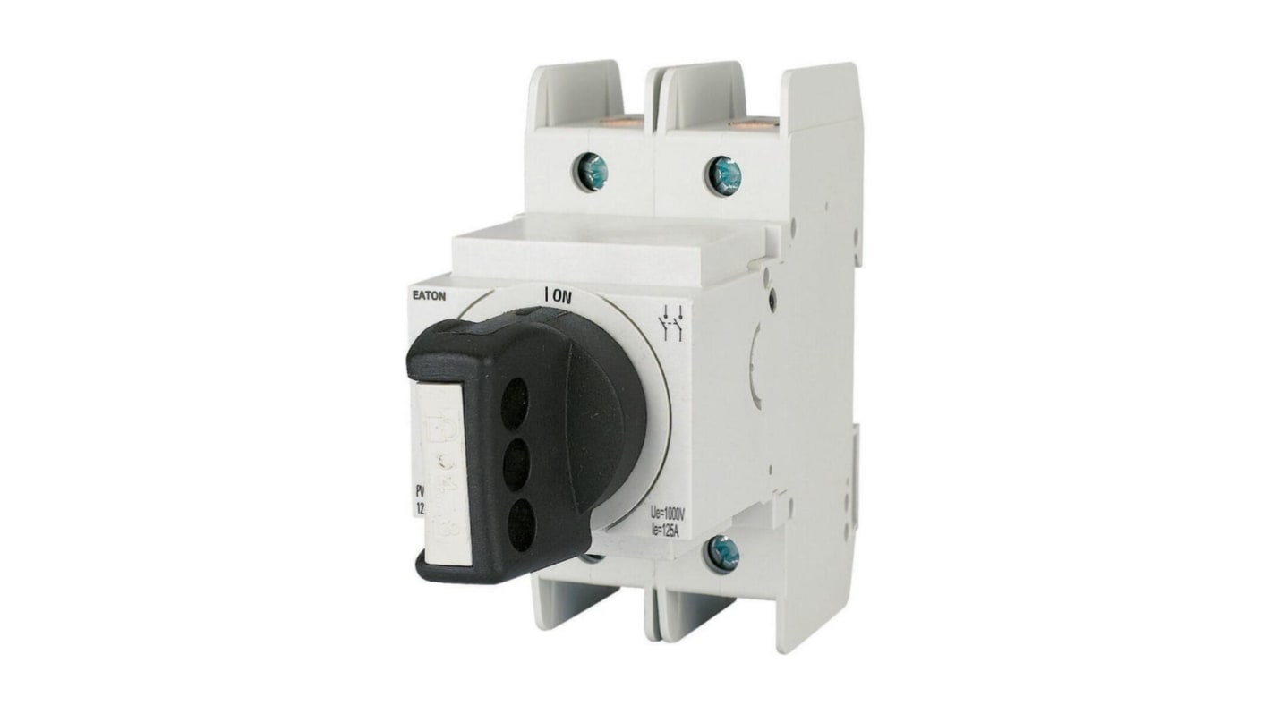 Eaton Fuse Switch Disconnector, 2 Pole, 125A Max Current, 125A Fuse Current