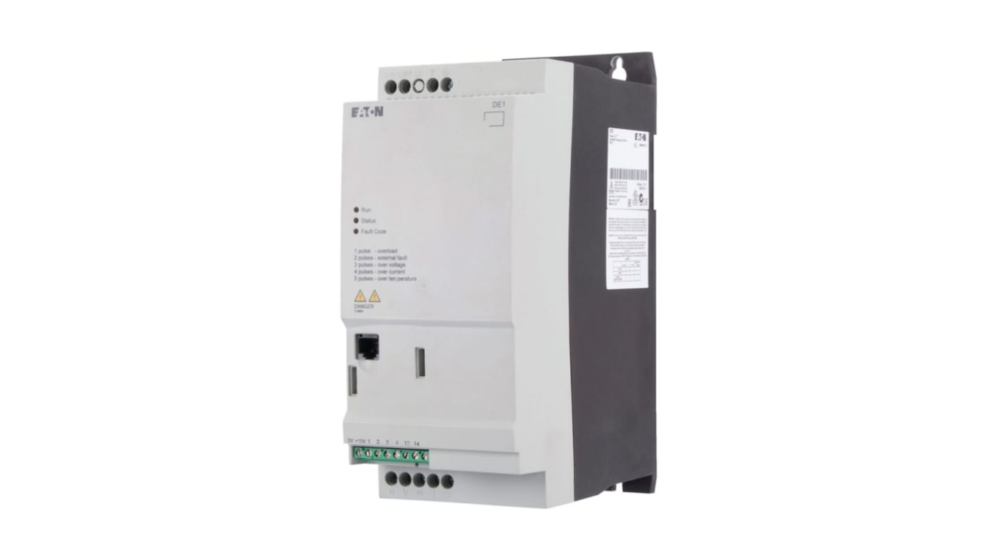Eaton Variable Speed Starter, 2.2 kW, 1 Phase, 230 V, 9.6 A, DE1 Series