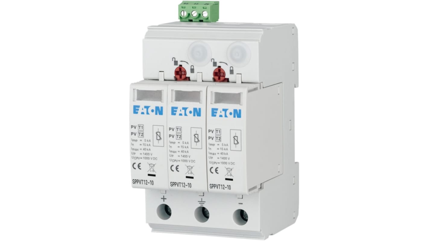 Eaton Surge Protector, 40kA, 2.6kV, DIN Rail Mount