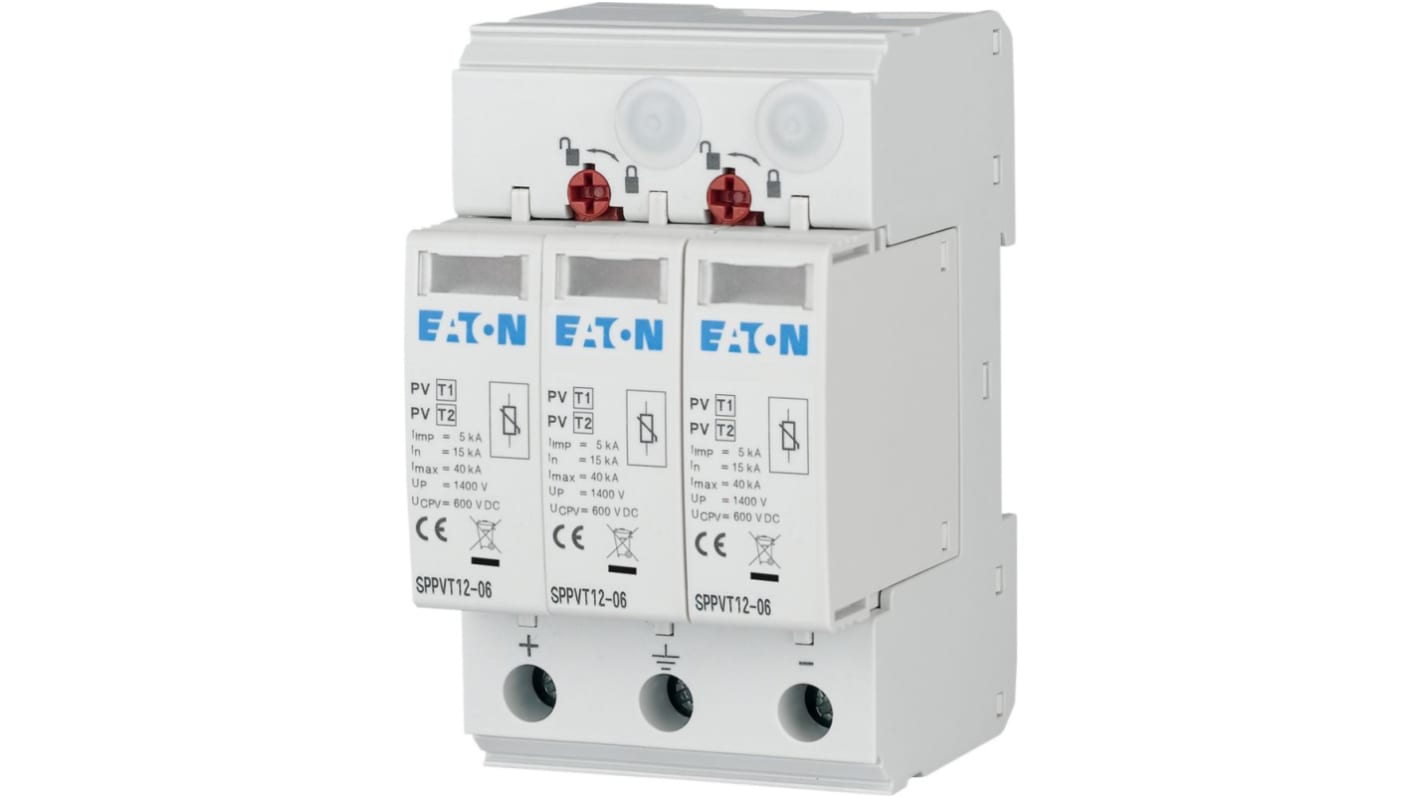 Eaton Surge Protector, 40kA, 2.6kV, DIN Rail Mount